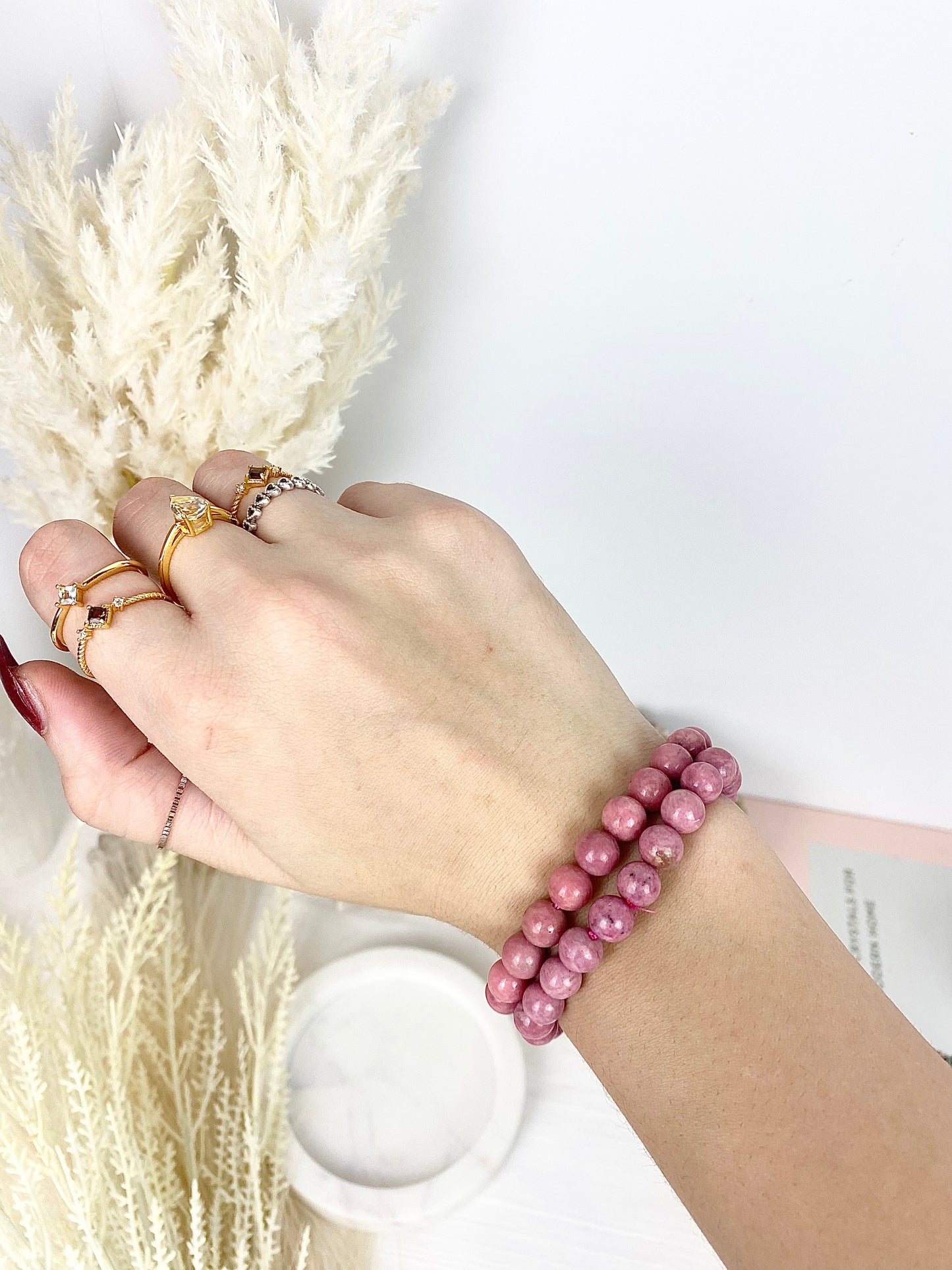 ♡ Peruvian Rhodonite Bracelets ♡