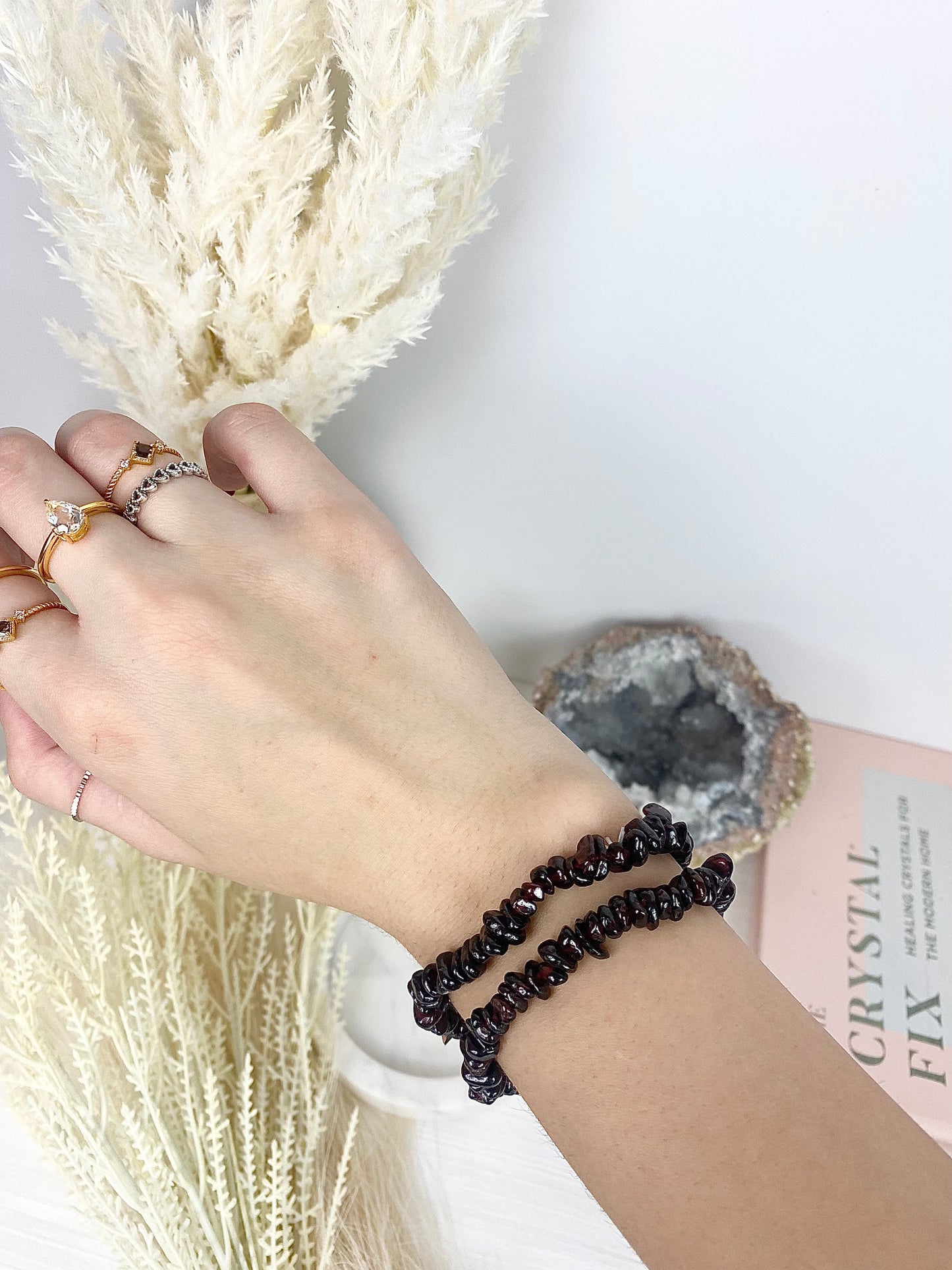 Garnet Chip Bracelets