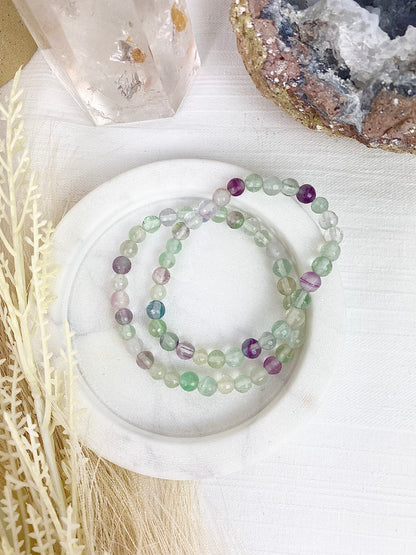 Fluorite Faceted Bracelets