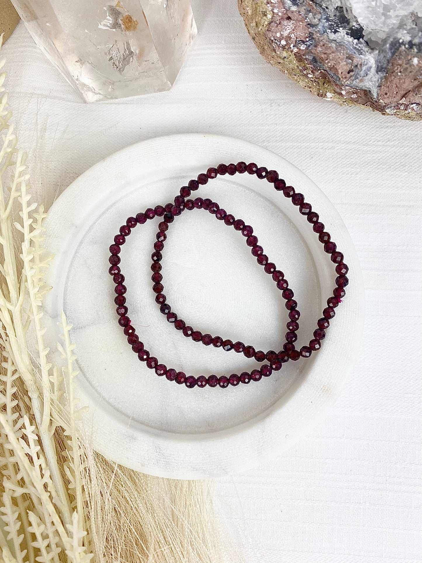 Garnet Faceted Bracelets