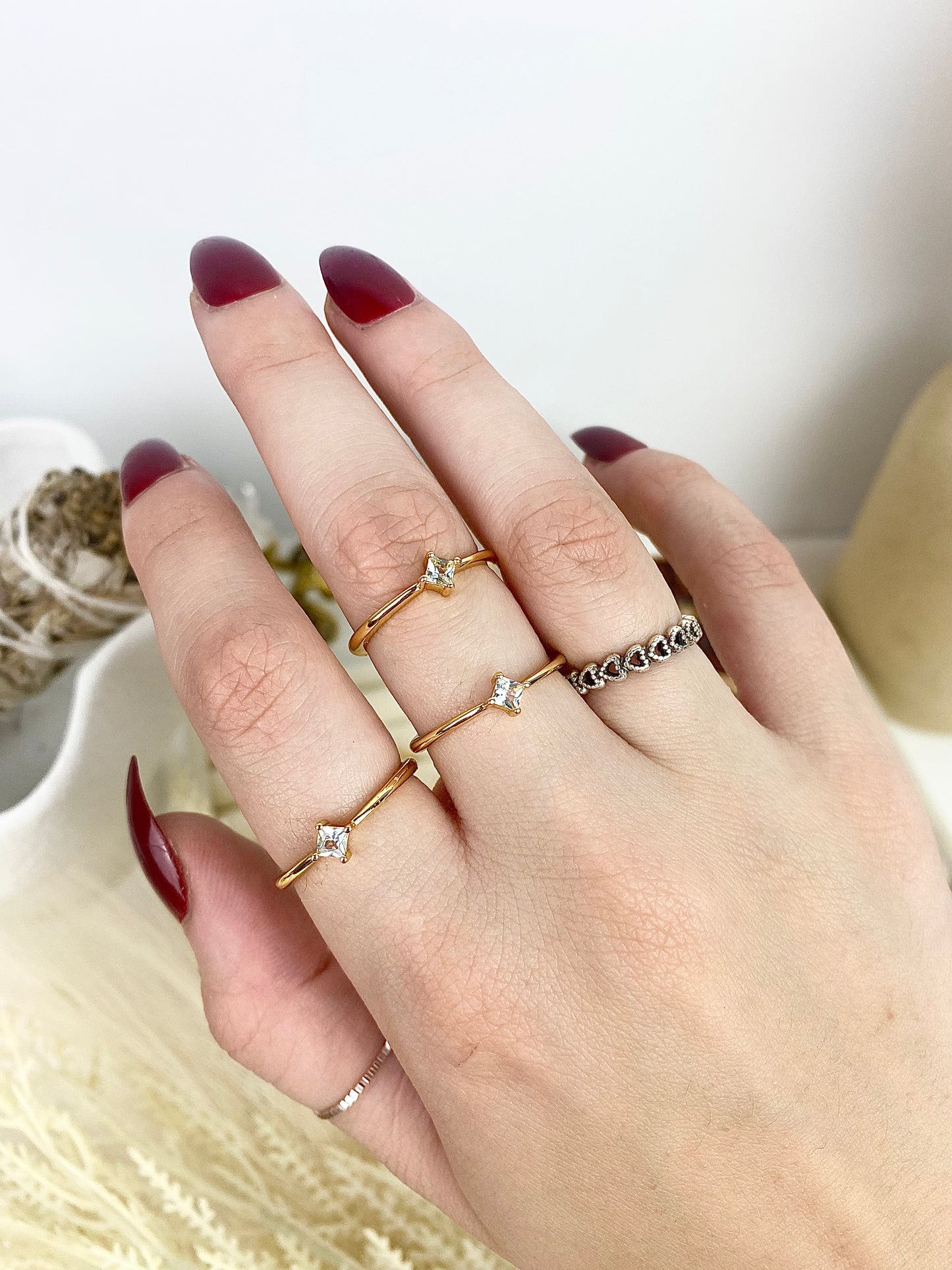 ✧ s925 Gold & Silver Plated Dainty Rings ✧