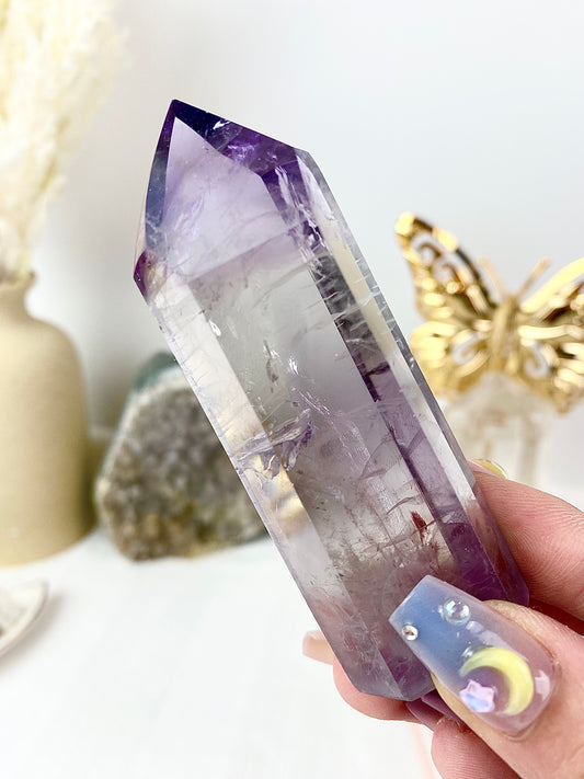 A-Grade Amethyst Tower with Rainbow Inclusions from Brazil 🇧🇷