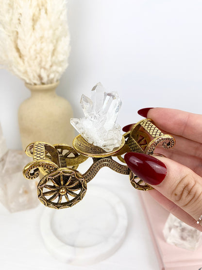 Gold Carriage Sphere Holder