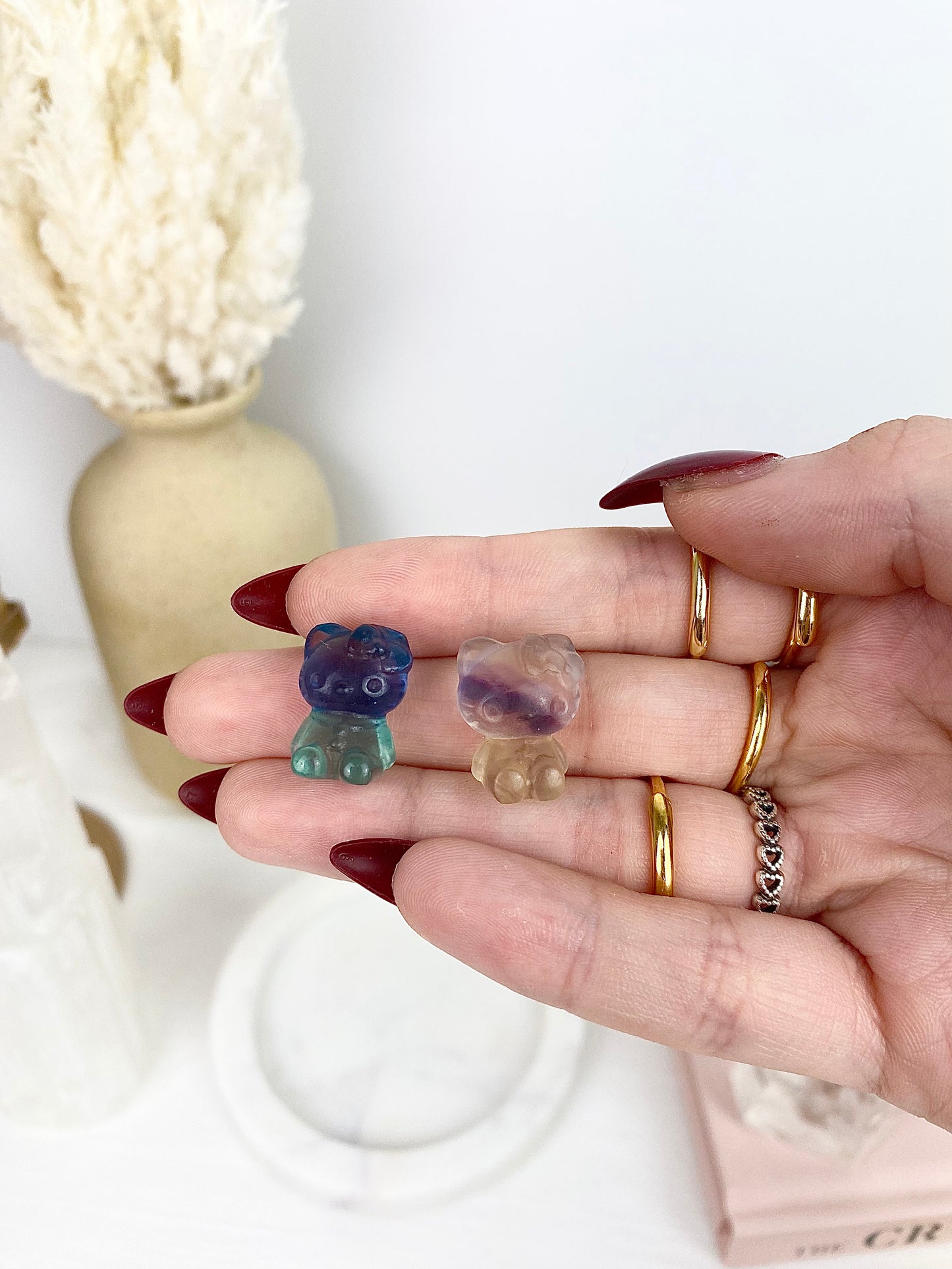 Mini Fluorite Hello Kitty