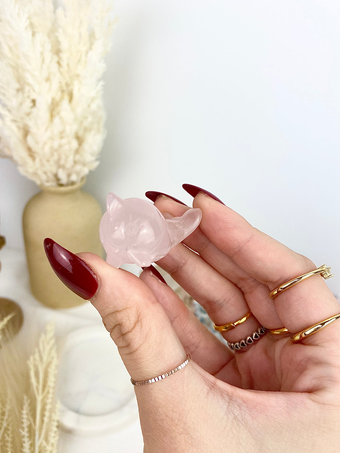 Rose Quartz Whale