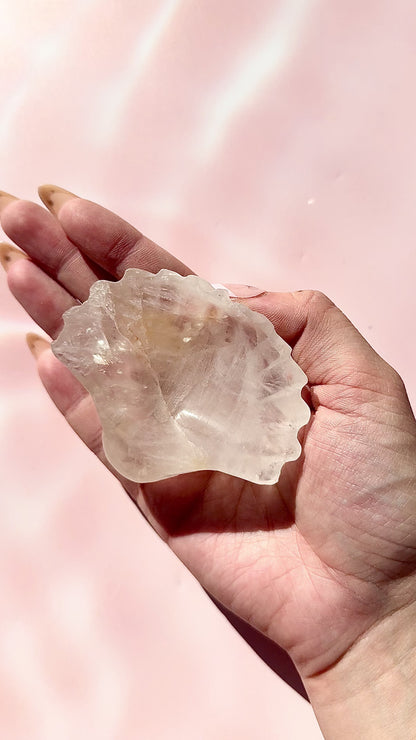 Clear Quartz Shell Bowl