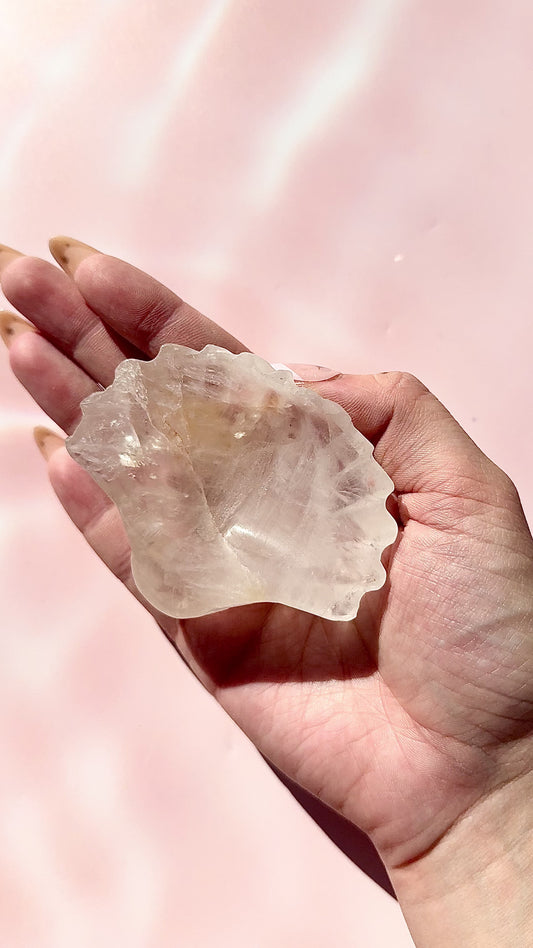 Clear Quartz Shell Bowl