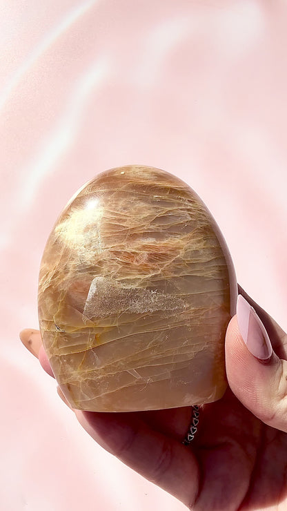 Peach Moonstone Freeform — 3.
