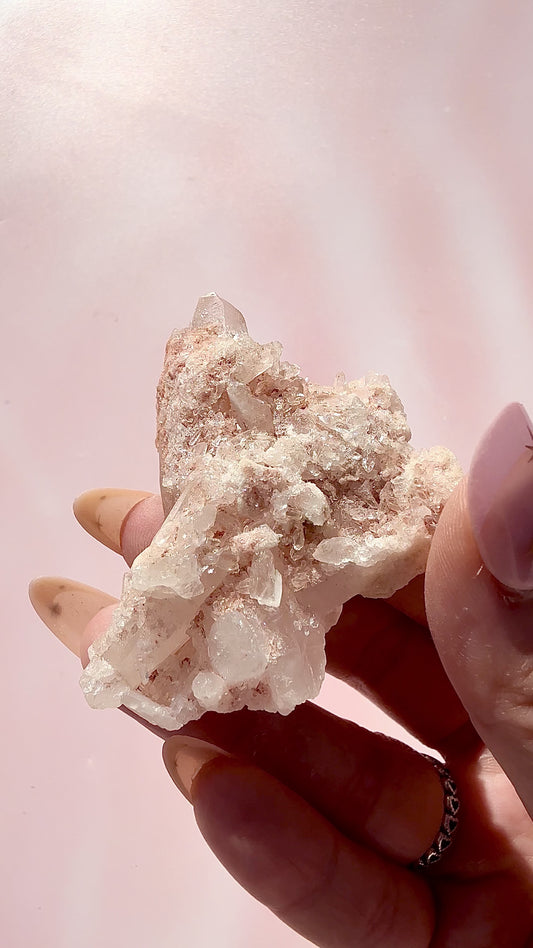 Pink Himalayan Quartz Specimen