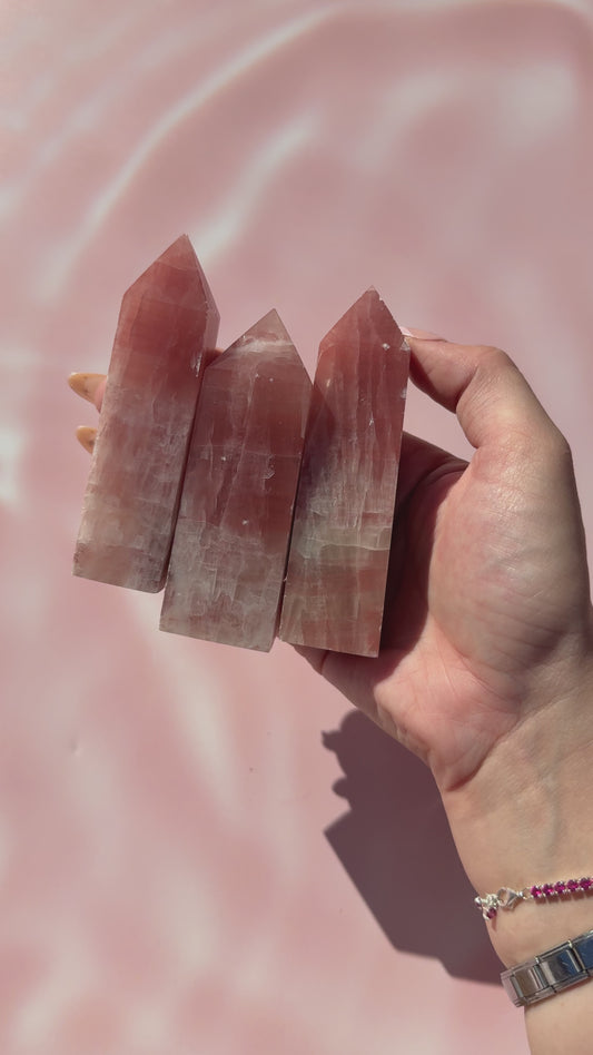 Rose Calcite Towers