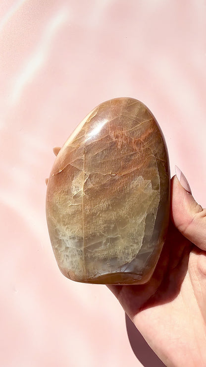 Peach Moonstone Freeform — 6.