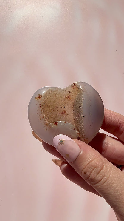 Druzy Agate Hearts