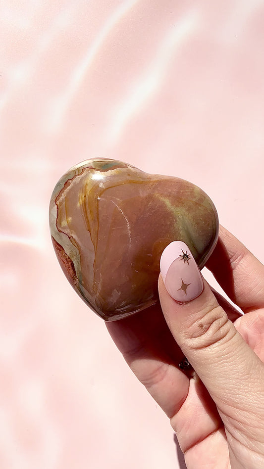 Polychrome Jasper Heart