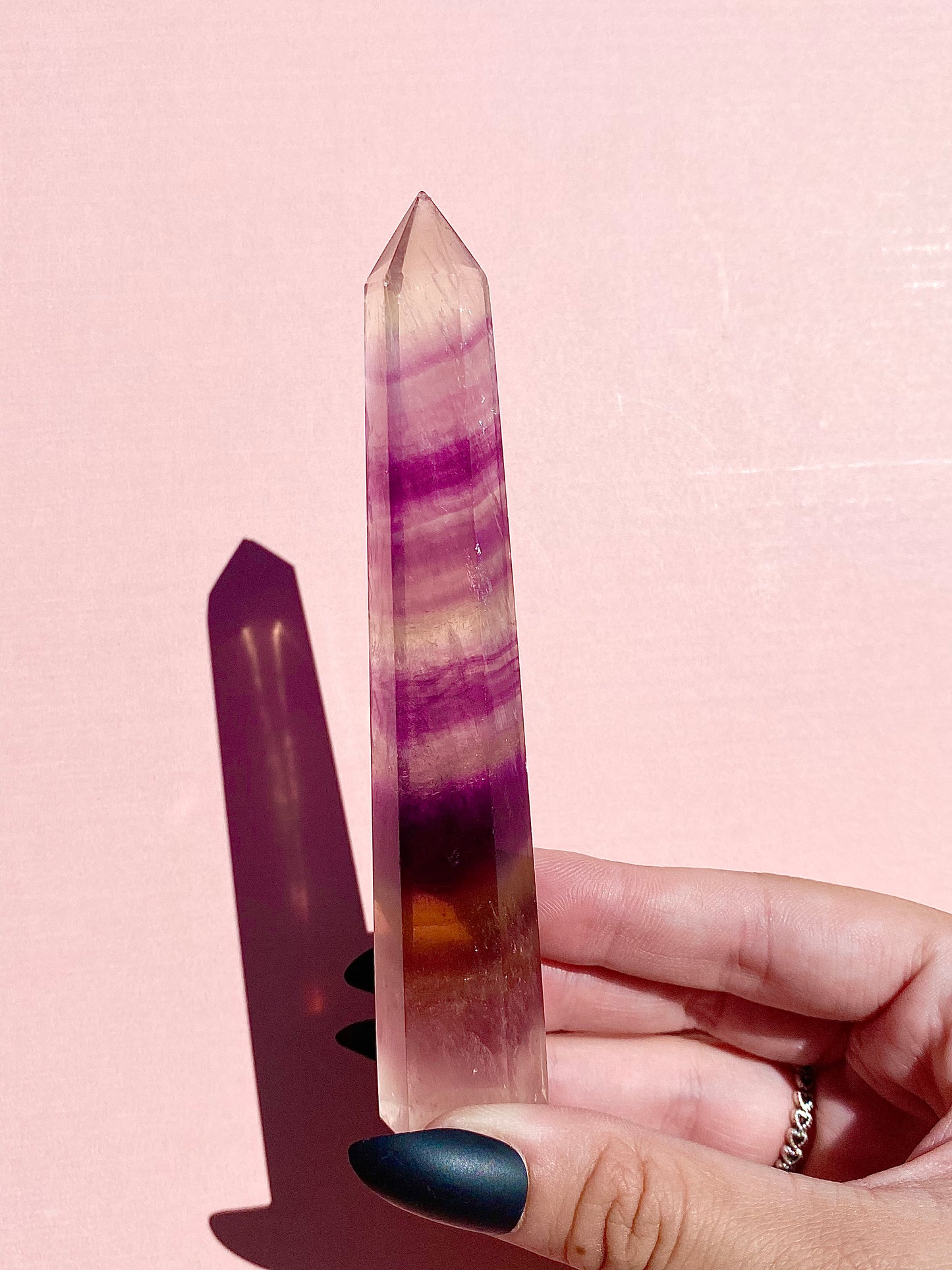 Purple Fluorite High Quality Tall Towers