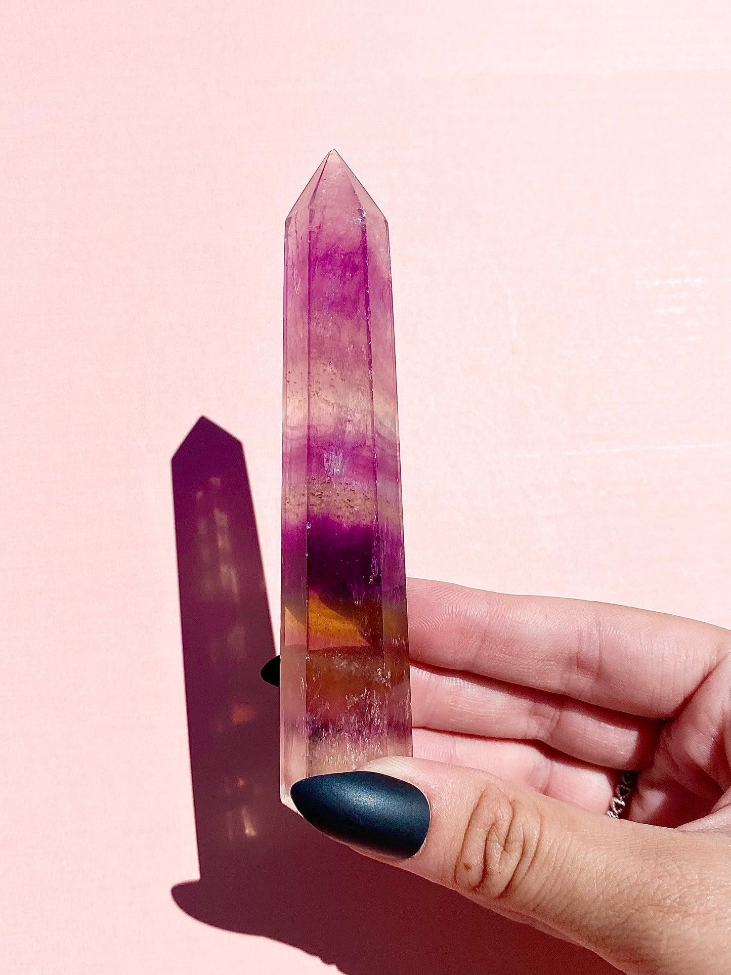 Purple Fluorite High Quality Tall Towers