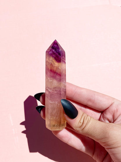 Purple Fluorite High Quality Tall Towers