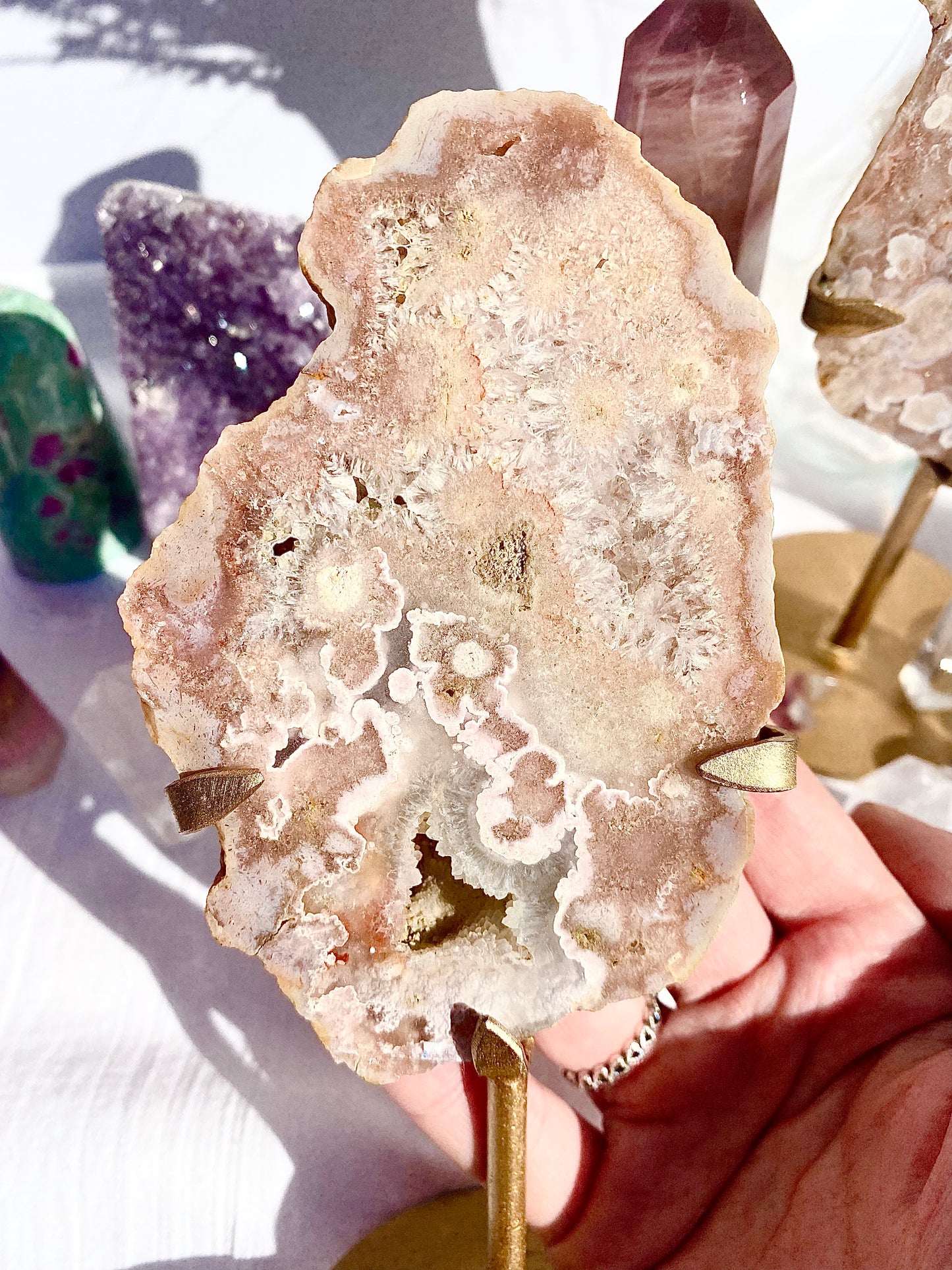 ✧ Pink Amethyst Druzy Slab ✧