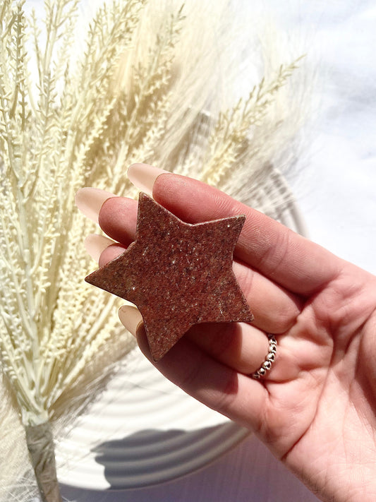 Spotted Red Jasper Star